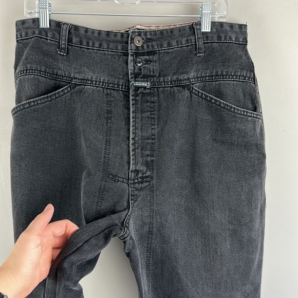 Vintage 90’s Marithe Francois Girbaud Mens Denim Jeans Black 36 M 100% Cotton - Picture 5 of 15